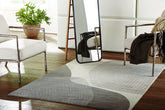 Bay Furniture Gallery - Ashley Furniture - Winderburg Rug - 8' x 10' Rug / Gray/Ivory - R406951